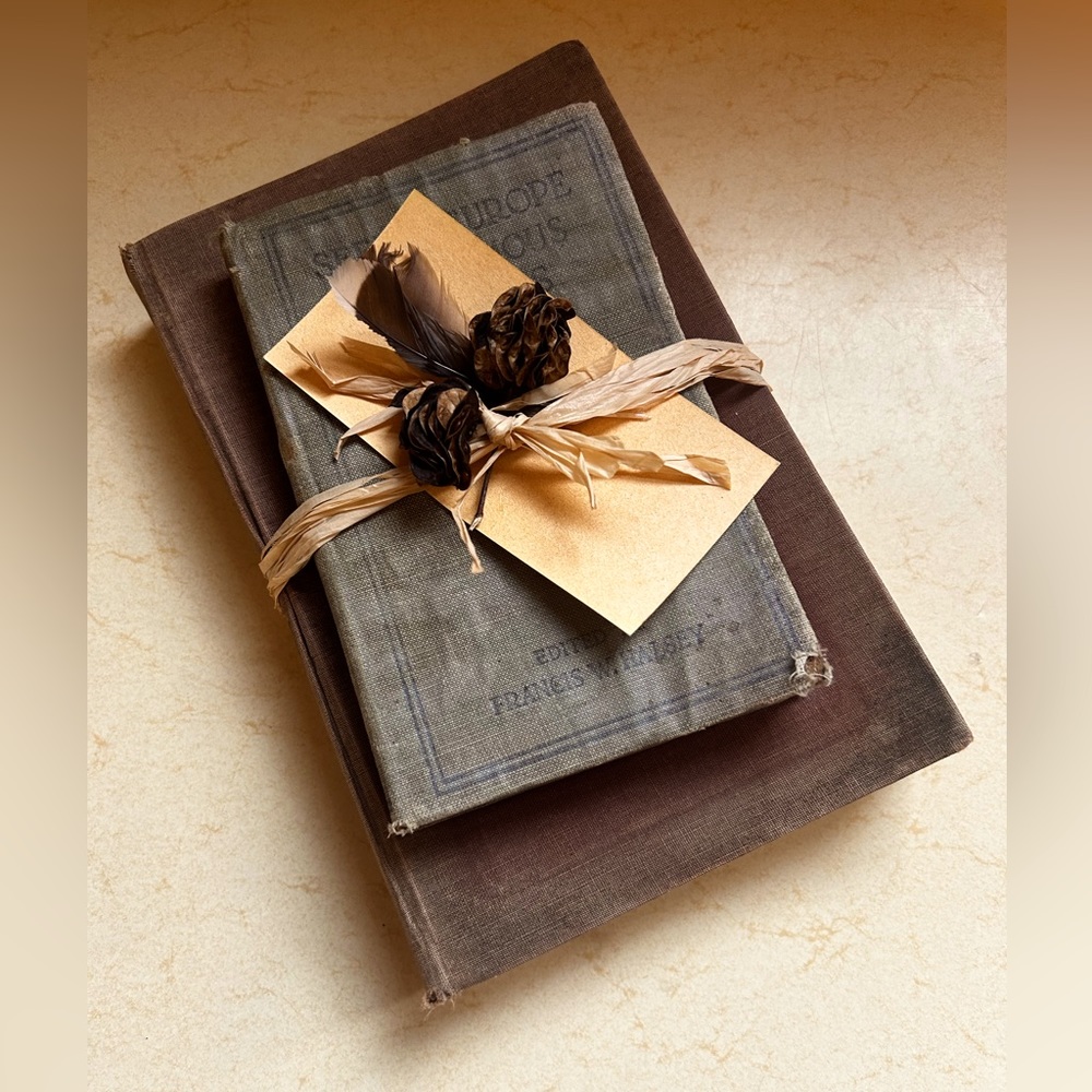 Vintage books ! With some added bonus to it :)